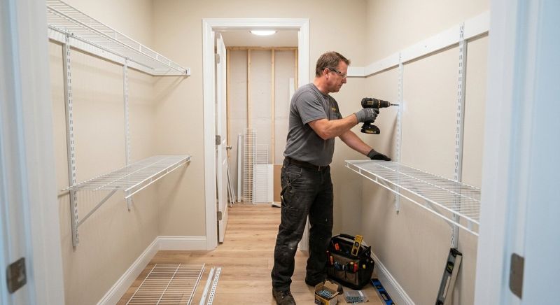 Closet Shelving Installation in Raleigh, NC