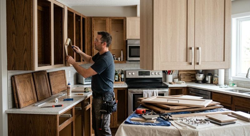 Oak Cabinet Remodeling in Dayton, OH